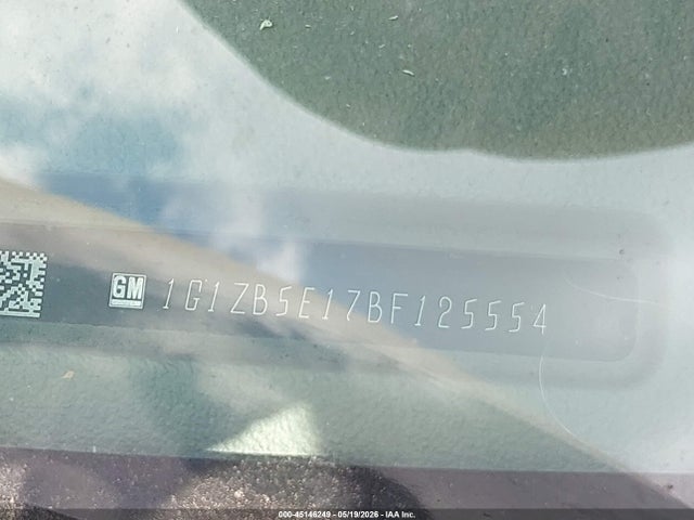 Aukcja sprzedaży 2011 Chevrolet Malibu Ls, vin: 1G1ZB5E17BF125554, numer aukcji: 45146249