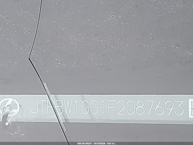 45146281 :رقم المزاد ، JTHBW1GG1F2087693 vin ، 2015 Lexus Es 300h مزاد بيع