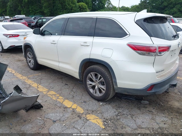 2014 Toyota Highlander Xle V6 მანქანა იყიდება აუქციონზე, vin: 5TDKKRFH1ES017379, აუქციონის ნომერი: 45146282