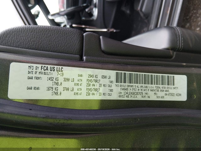 Продаж на аукціоні авто 2019 Jeep Grand Cherokee Laredo E 4x2, vin: 1C4RJEAG6KC857678, номер лоту: 45146336