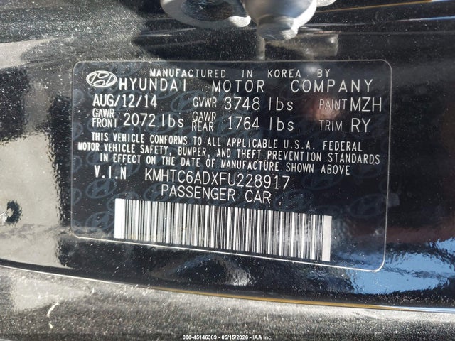Продаж на аукціоні авто 2015 Hyundai Veloster, vin: KMHTC6ADXFU228917, номер лоту: 45146389