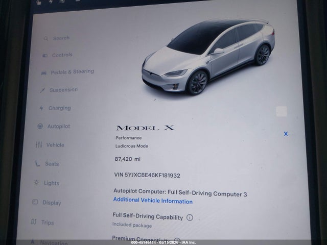 Tesla Model X P100d/performance 2019 5YJXCBE46KF181932 Image 7