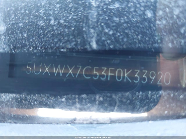 Aukcja sprzedaży 2015 Bmw X3 Xdrive35i, vin: 5UXWX7C53F0K33920, numer aukcji: 45146435