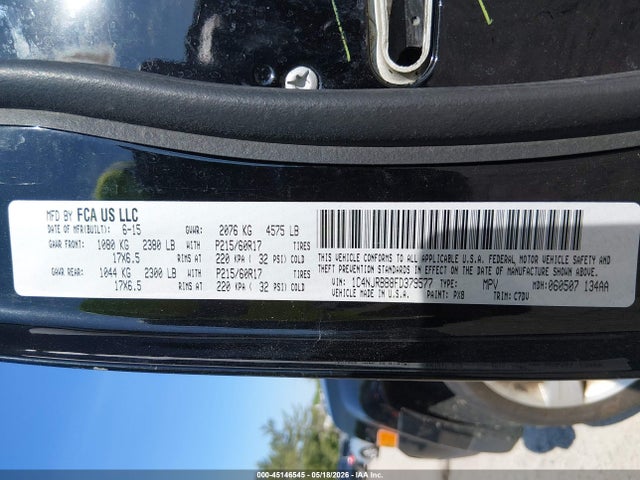 2015 Jeep Patriot Altitude Edition მანქანა იყიდება აუქციონზე, vin: 1C4NJRBB8FD379577, აუქციონის ნომერი: 45146545