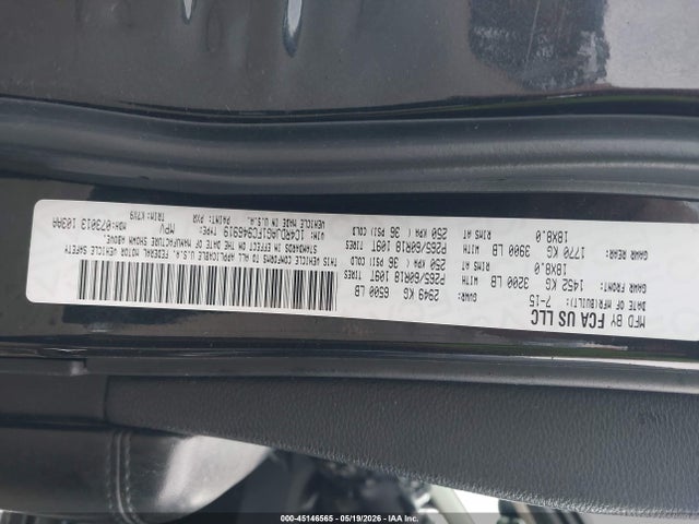 Aukcja sprzedaży 2015 Dodge Durango Sxt, vin: 1C4RDJAG1FC946919, numer aukcji: 45146565