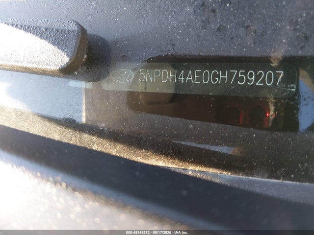 45146573 :رقم المزاد ، 5NPDH4AE0GH759207 vin ، 2016 Hyundai Elantra Se مزاد بيع