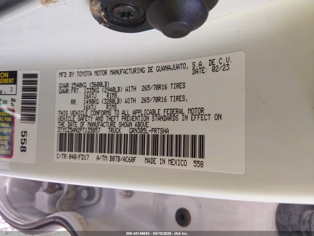 Aukcja sprzedaży 2023 Toyota Tacoma Trd Off Road, vin: 3TYCZ5AN2PT135857, numer aukcji: 45146652