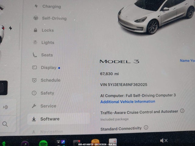 Tesla Model 3 Rear-wheel Drive 2022 5YJ3E1EA6NF362025 Image 7