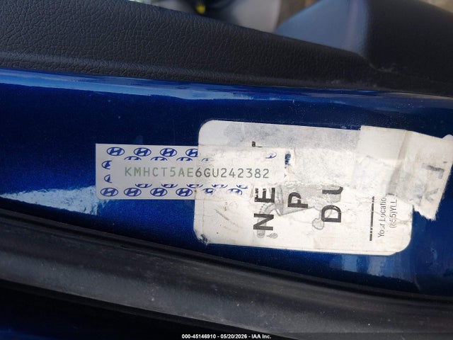 Продаж на аукціоні авто 2016 Hyundai Accent Se, vin: KMHCT5AE6GU242382, номер лоту: 45146910