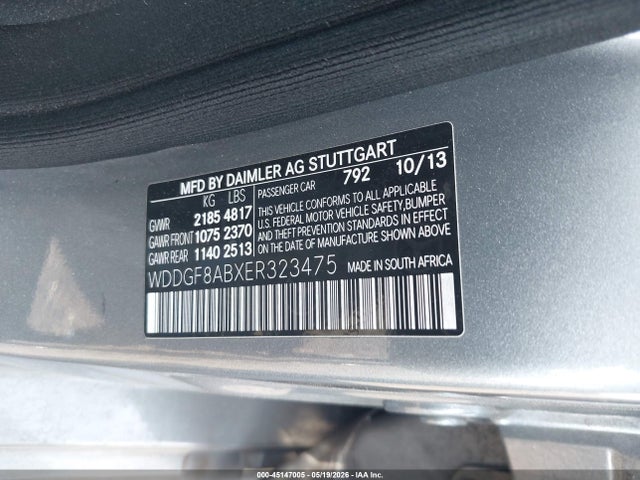 Продаж на аукціоні авто 2014 Mercedes-benz C 300 Sport 4matic, vin: WDDGF8ABXER323475, номер лоту: 45147005