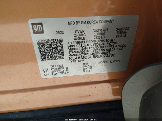 Продаж на аукціоні авто 2024 Buick Encore Gx Preferred Awd, vin: KL4AMCSL5RB073832, номер лоту: 45147144
