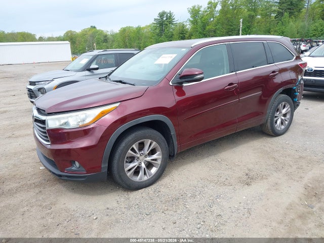 45147238 :رقم المزاد ، 5TDJKRFH6FS153827 vin ، 2015 Toyota Highlander Xle V6 مزاد بيع