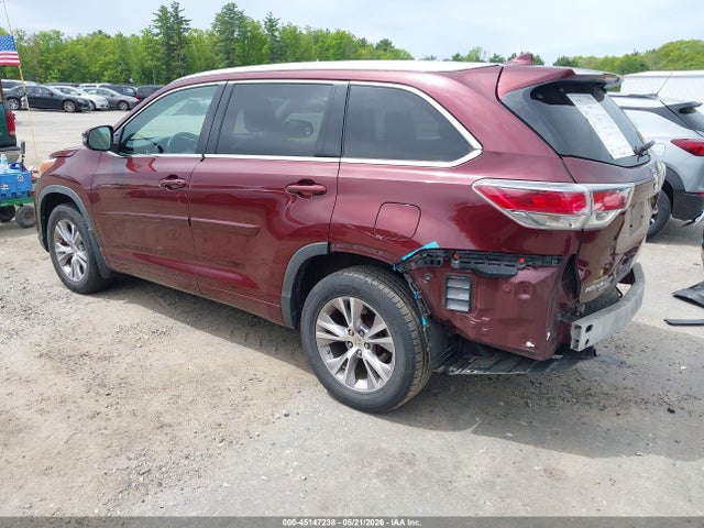 45147238 :رقم المزاد ، 5TDJKRFH6FS153827 vin ، 2015 Toyota Highlander Xle V6 مزاد بيع