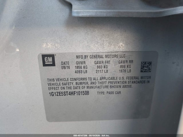 Chevrolet MALIBU 1LT 2017 1G1ZE5ST4HF101508 Image 9