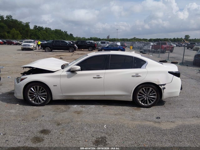 Продажа на аукционе авто 2018 Infiniti Q50 3.0t Luxe, vin: JN1EV7AP3JM590266, номер лота: 45147334
