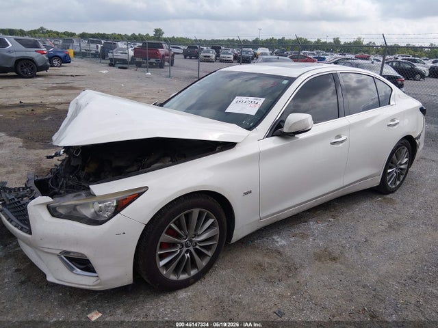 Продажа на аукционе авто 2018 Infiniti Q50 3.0t Luxe, vin: JN1EV7AP3JM590266, номер лота: 45147334