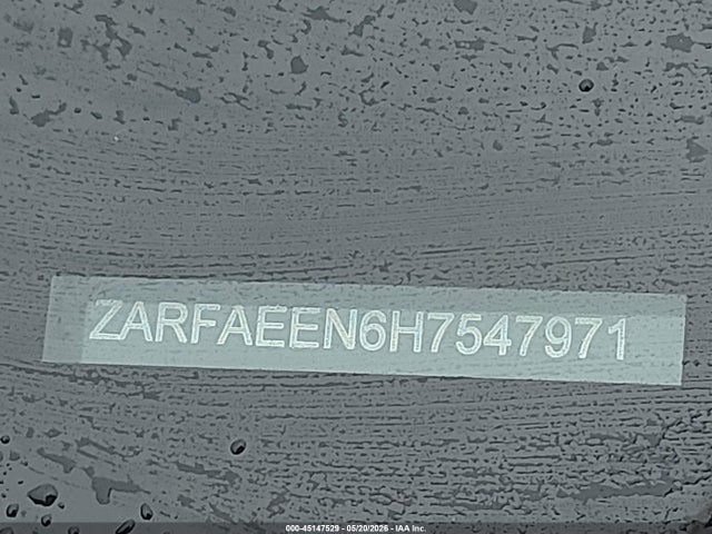 2017 Alfa Romeo Giulia Ti Awd მანქანა იყიდება აუქციონზე, vin: ZARFAEEN6H7547971, აუქციონის ნომერი: 45147529