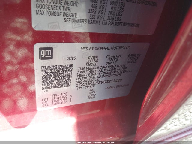 1GCUKEE89SZ213499 Chevrolet Silverado 1500 4wd Short Bed Rst