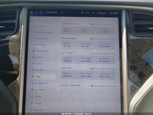 45147611 :رقم المزاد ، 5YJSA1E25LF398656 vin ، 2020 Tesla Model S Long Range Dual Motor All-wheel Drive/long Range Plus Dual Motor All-wheel Drive مزاد بيع