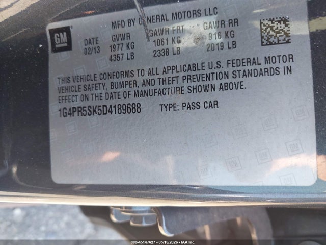 Aukcja sprzedaży 2013 Buick Verano Convenience Group, vin: 1G4PR5SK5D4189688, numer aukcji: 45147627