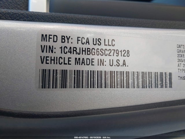 Продаж на аукціоні авто 2025 Jeep Grand Cherokee Limited 4x4, vin: 1C4RJHBG6SC279128, номер лоту: 45147693