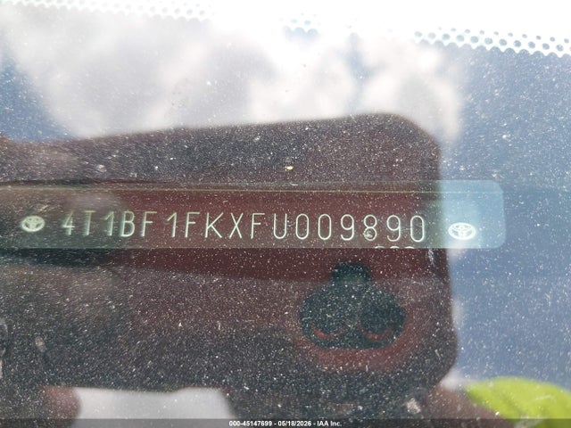 4T1BF1FKXFU009890 Toyota Camry Le/xle/se/xse
