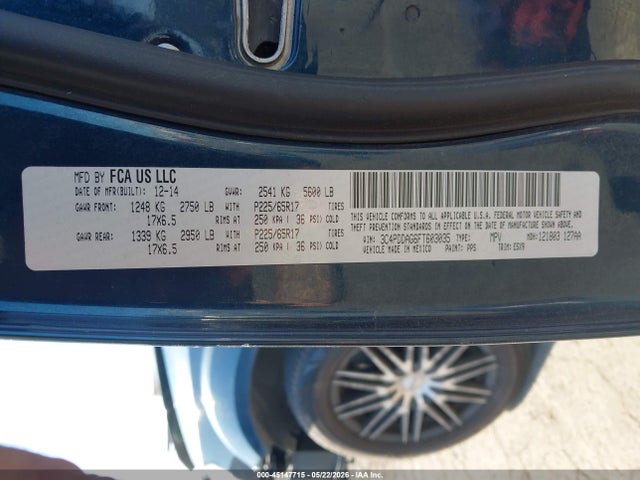 Dodge JOURNEY SE 2015 3C4PDDAG6FT603035 Image 9
