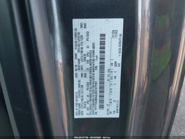 Продаж на аукціоні авто 2018 Ford F-250 Xlt, vin: 1FT7X2B62JEC37701, номер лоту: 45147759