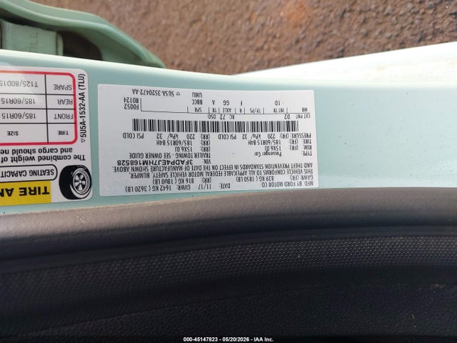 3FADP4EJ7HM168528 Ford FIESTA SE