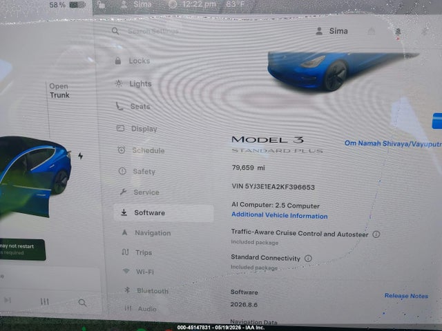 Aukcja sprzedaży 2019 Tesla Model 3 Long Range/mid Range/standard Range/standard Range Plus, vin: 5YJ3E1EA2KF396653, numer aukcji: 45147831