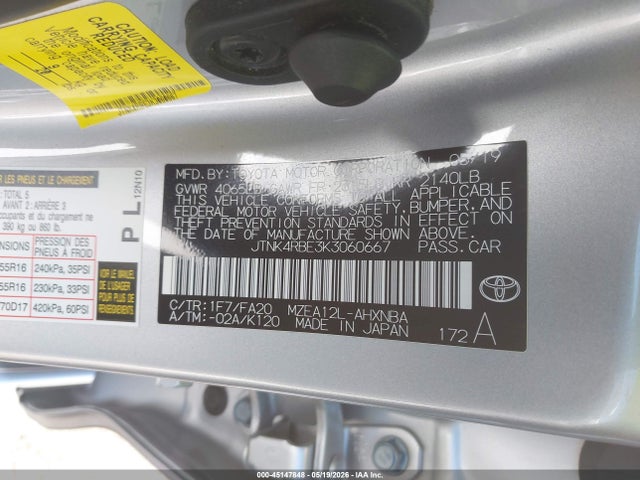 Toyota COROLLA SE 2019 JTNK4RBE3K3060667 Image 9