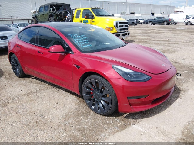 2022 Tesla Model 3 Performance Dual Motor All-wheel Drive მანქანა იყიდება აუქციონზე, vin: 5YJ3E1EC6NF134320, აუქციონის ნომერი: 45147874