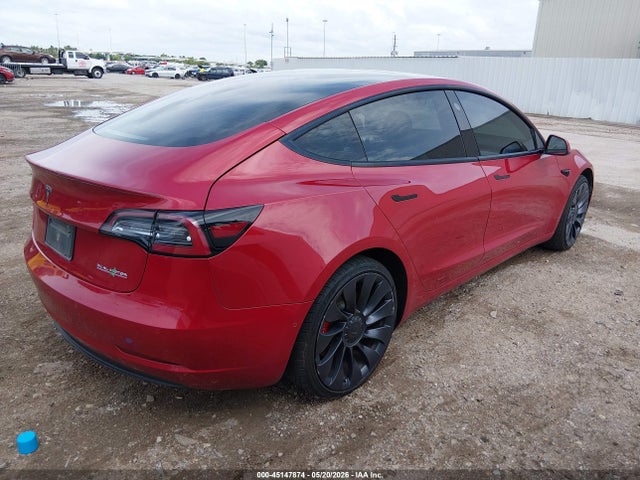 2022 Tesla Model 3 Performance Dual Motor All-wheel Drive მანქანა იყიდება აუქციონზე, vin: 5YJ3E1EC6NF134320, აუქციონის ნომერი: 45147874