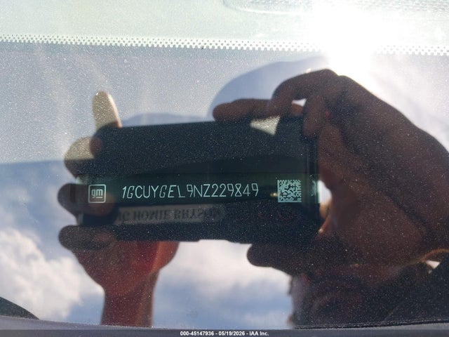 45147936 :رقم المزاد ، 1GCUYGEL9NZ229849 vin ، 2022 Chevrolet Silverado 1500 Ltd 4wd  Short Bed Ltz مزاد بيع