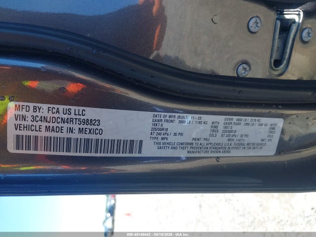 Продажа на аукционе авто 2024 Jeep Compass Limited 4x4, vin: 3C4NJDCN4RT598823, номер лота: 45148442