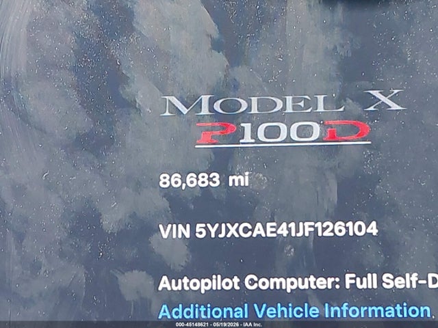 Tesla Model X 100d/75d/p100d 2018 5YJXCAE41JF126104 Image 15