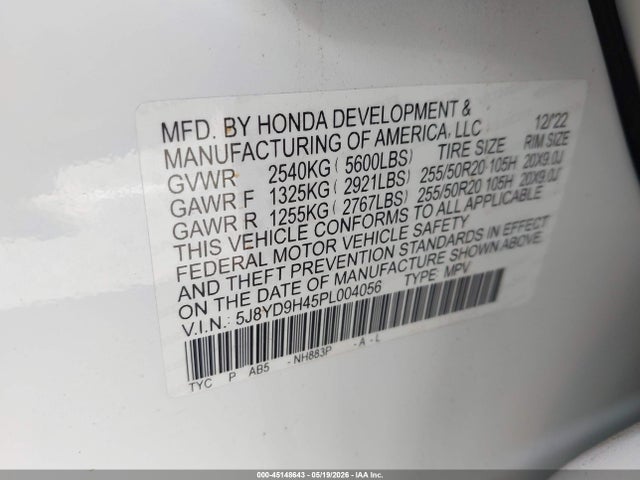 Acura Mdx Technology Package 2023 5J8YD9H45PL004056 Image 9
