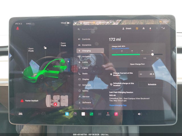 45148754 :رقم المزاد ، 5YJ3E1EB4NF202086 vin ، 2022 Tesla Model 3 Long Range Dual Motor All-wheel Drive مزاد بيع