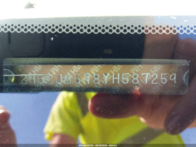 Aukcja sprzedaży 2000 Honda Civic Lx, vin: 2HGEJ6578YH587259, numer aukcji: 45148795