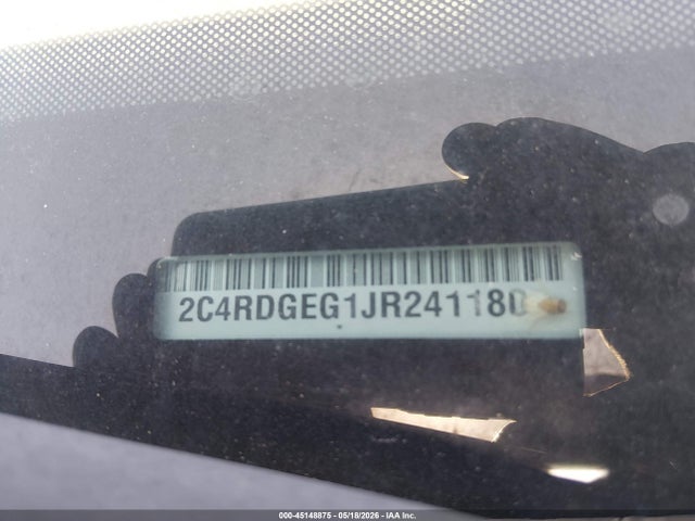 Aukcja sprzedaży 2018 Dodge Grand Caravan Gt, vin: 2C4RDGEG1JR241180, numer aukcji: 45148875