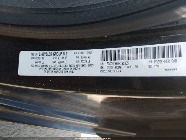 2010 Dodge Avenger Sxt მანქანა იყიდება აუქციონზე, vin: 1B3CC4FB8AN131395, აუქციონის ნომერი: 45148947