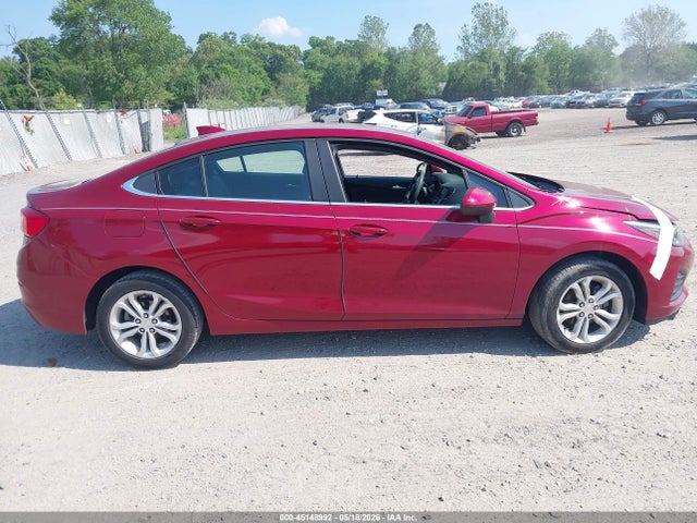 2019 Chevrolet Cruze Lt მანქანა იყიდება აუქციონზე, vin: 1G1BE5SM1K7139774, აუქციონის ნომერი: 45148992
