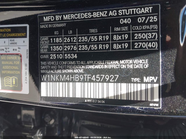 W1NKM4HB9TF457927 Mercedes-Benz GLC 300