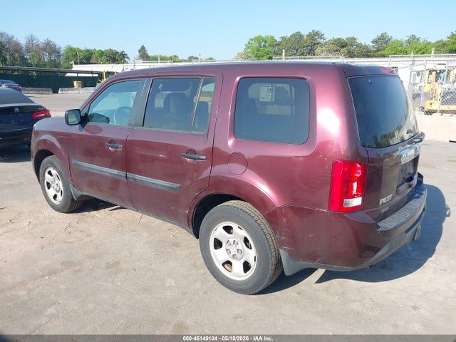 2013 Honda Pilot Lx მანქანა იყიდება აუქციონზე, vin: 5FNYF4H21DB039508, აუქციონის ნომერი: 45149104