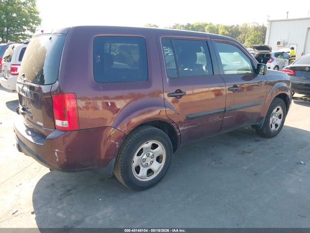 2013 Honda Pilot Lx მანქანა იყიდება აუქციონზე, vin: 5FNYF4H21DB039508, აუქციონის ნომერი: 45149104