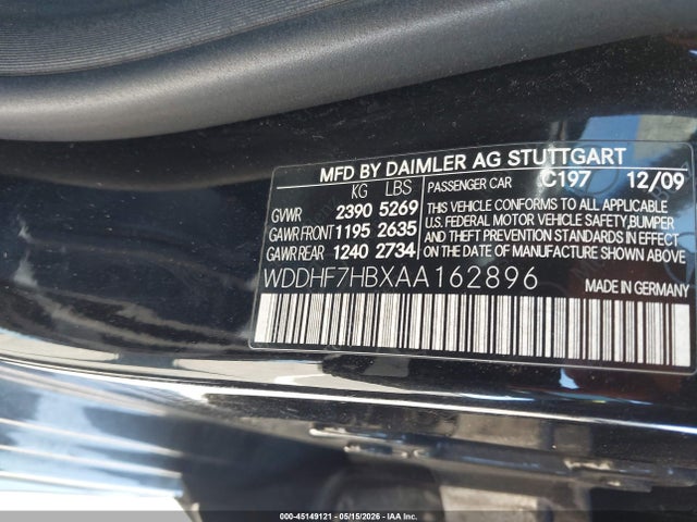 Aukcja sprzedaży 2010 Mercedes-benz E 63 Amg, vin: WDDHF7HBXAA162896, numer aukcji: 45149121
