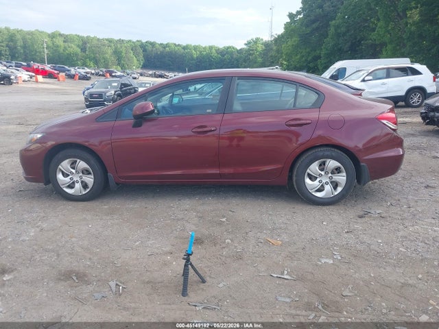 2013 Honda Civic Lx მანქანა იყიდება აუქციონზე, vin: 2HGFB2F57DH543738, აუქციონის ნომერი: 45149182