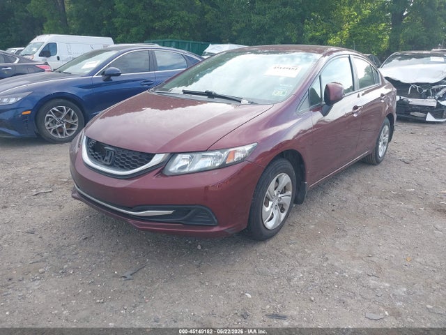 2013 Honda Civic Lx მანქანა იყიდება აუქციონზე, vin: 2HGFB2F57DH543738, აუქციონის ნომერი: 45149182