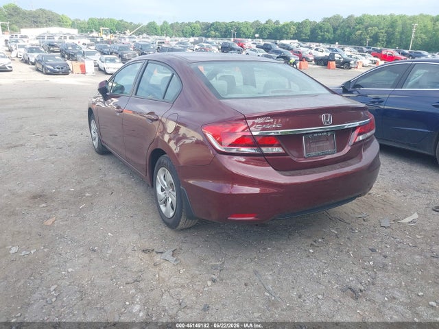 2013 Honda Civic Lx მანქანა იყიდება აუქციონზე, vin: 2HGFB2F57DH543738, აუქციონის ნომერი: 45149182
