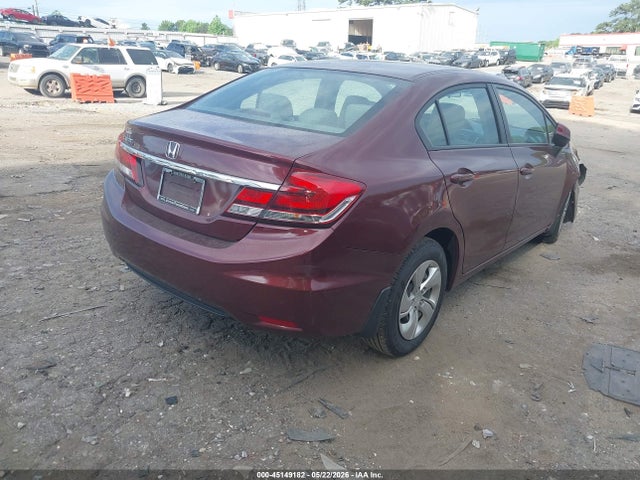2013 Honda Civic Lx მანქანა იყიდება აუქციონზე, vin: 2HGFB2F57DH543738, აუქციონის ნომერი: 45149182
